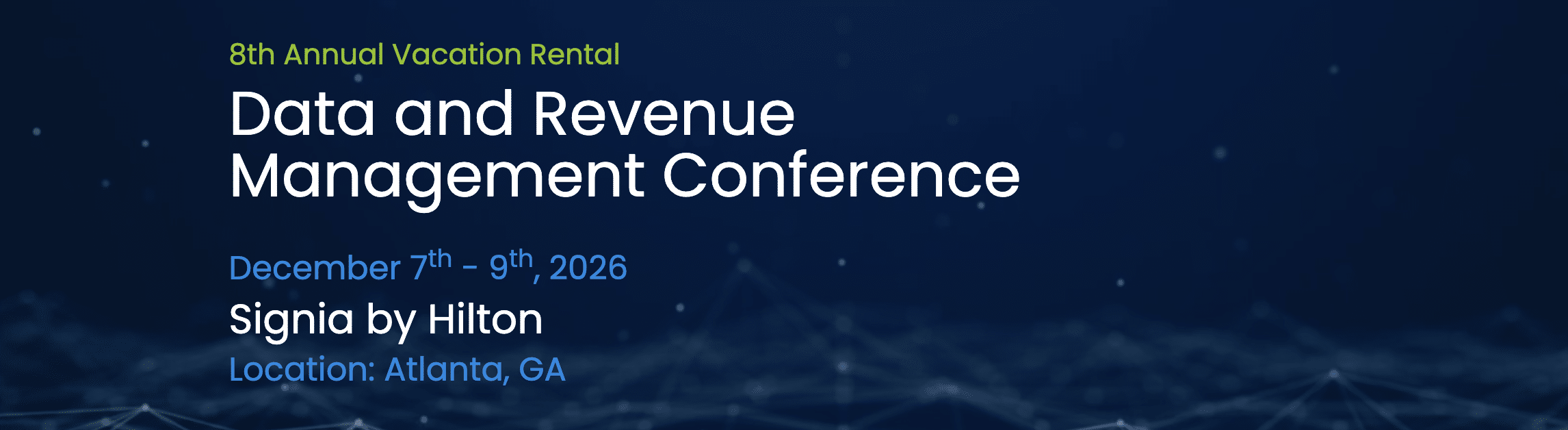 Vacation Rental Data and Revenue Management Conference